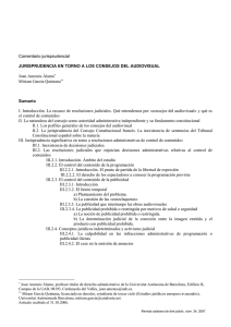 Jurisprudencia sobre los consejos del audiovisual