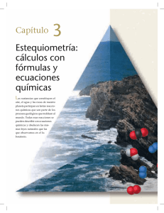 Estequiometría: cálculos con fórmulas y ecuaciones químicas