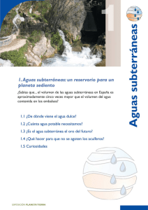 Aguas subterráneas - Sociedad Geológica de España