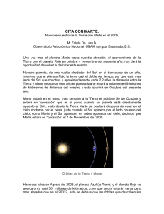 cita con marte - Instituto de Astronomía Ensenada