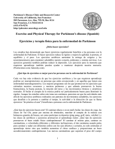 Exercise and Physical Therapy for Parkinson`s disease (Spanish