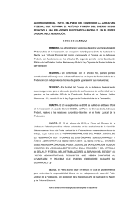 acuerdo general 17/2013, del pleno del consejo de la judicatura