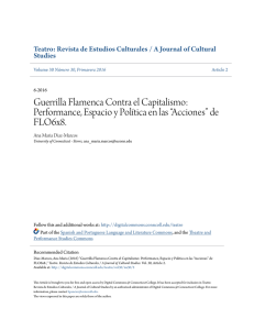 Guerrilla Flamenca Contra el Capitalismo: Performance, Espacio y