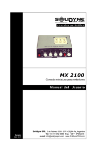 MX 2100 - Solidyne