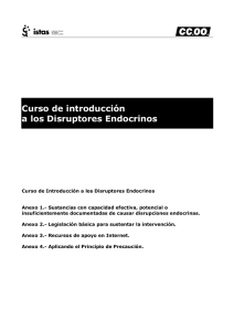Curso de introducción a los Disruptores Endocrinos