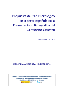 Memoria Ambiental del Plan Hidrológico de la parte española de la