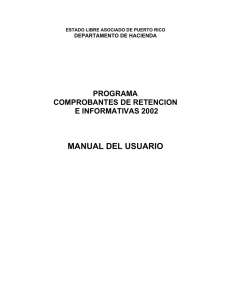 manual del usuario - Departamento de Hacienda de Puerto Rico
