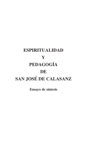 espiritualidad y pedagogía de san josé de calasanz