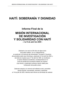 haití: soberanía y dignidad