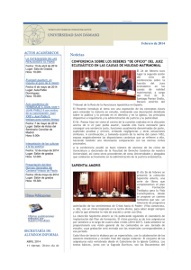Noticias - Universidad Eclesiástica San Dámaso