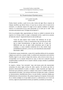el darwinismo empresarial - Universidad Católica Andrés Bello