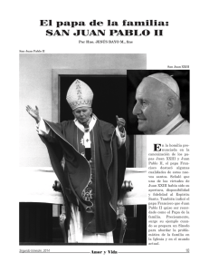 El papa de la familia: SAN JUAN PABLO II