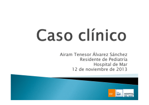Airam Tenesor Álvarez Sánchez Residente de Pediatría Hospital de