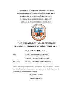 resumen ejecutivo - Biblioteca - Universidad Autónoma Juan Misael