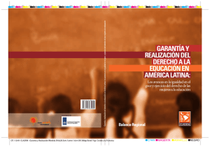 Garantía y realización del derecho a la educación en América Latina