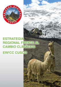 estrategia regional frente al cambio climático - erfcc