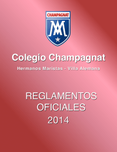 Reglamentos Oficiales 2014 - Colegio Champagnat