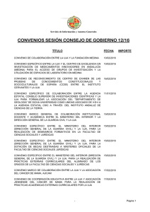 CONVENIOS SESIÓN CONSEJO DE GOBIERNO 12/16