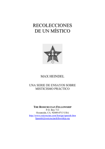 recolecciones de un místico - Fraternidad Rosacruz Cristiana