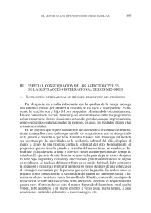 III. ESPECIAL CONSIDERACIÓN DE LOS ASPECTOS CIVILES DE