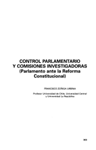 Control Parlamentario y Comisiones Investigadoras