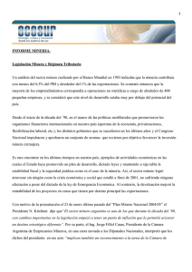 MINERIA ARGENTINA / INVERSIONES DE CAPITAL / Andrea