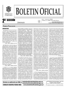 2º Sección - Boletín Oficial