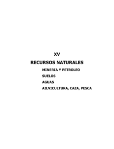 XV RECURSOS NATURALES
