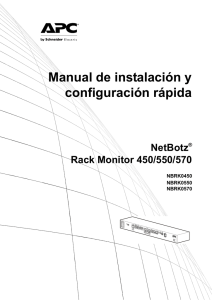 Configuración rápida de NetBotz