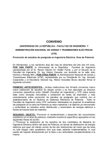 CONVENIO Universidad de la República (Facultad de Ingeniería