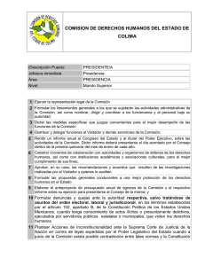Presidencia - Comisión de Derechos Humanos del Estado de Colima