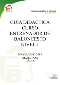 Guía didáctica Curso - Federación Andaluza de Baloncesto