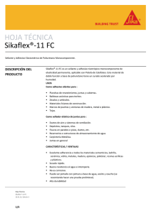 HOJA TÉCNICA Sikaflex®-11 FC