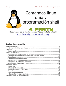 Comandos linux unix y programación shell