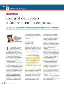 Control del acceso a Internet en las empresas