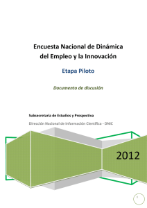 Encuesta Nacional de Dinámica del Empleo y la Innovación. Etapa