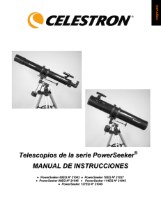 Telescopios de la serie PowerSeeker MANUAL DE