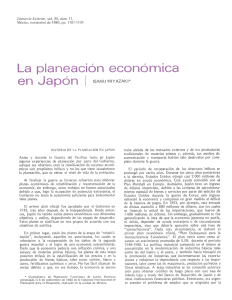 La planeación económica en Japón
