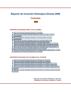 Reporte de Inversión Extranjera Directa 2006