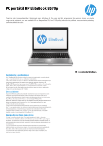 PC portátil HP EliteBook 8570p
