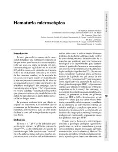 Hematuria microscópica - Revista Urológica Colombiana