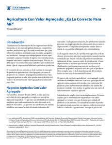 Agricultura Con Valor Agregado: ¿Es Lo Correcto Para Mí?1