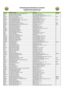 contribuyentes puntuales 2015 - Municipalidad Provincial de
