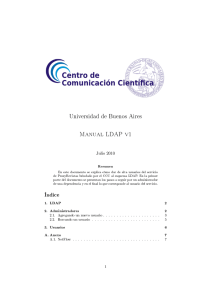 Manual LDAP v1 - Universidad de Buenos Aires