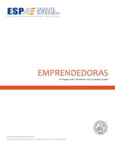 Informe sobre el Emprendimiento de Mujeres a nivel - Espae