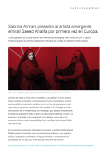 Leer más - Sabrina Amrani Gallery