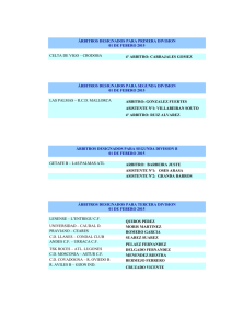 árbitros designados para primera division 01 de febero 2015 celta