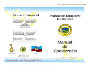 Manual de convivencia Institución Educativa La