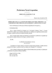 Ordenanza Nº 1/1981 - Prefectura Naval Argentina