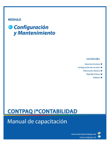 Manual Configuración y Mantenimiento CONTPAQ i® CONTABILIDAD